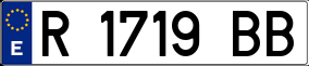 Trailer License Plate